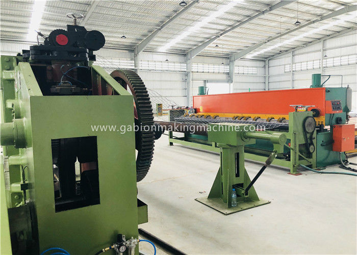 Twisted Steel Wire Mesh Machine , PVC Coated Gabion Making Machine For Soil Protection