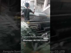 पीएलसी के साथ सर्वो मोटर नियंत्रण प्रणाली डबल ट्विस्ट के लिए गैबियन बॉक्स एज रैपिंग मशीन