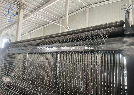 तार व्यास 1.6mm-4.0mm के लिए जस्ती / पीवीसी लेपित Gabion मशीन